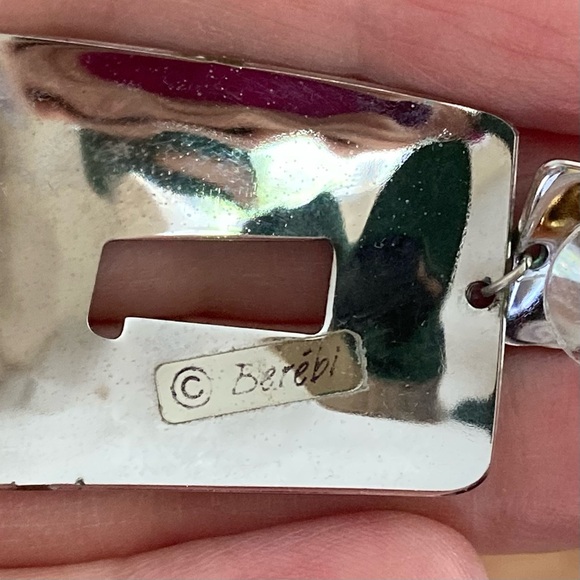 Edgar Berebi Enamel Dangle Stud Earrings Silver Tone Fish Man Peace Sign Heart - Picture 10 of 11